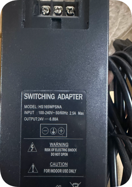 *Brand NEW* HS165WPSNA 165W Industrial Power Adapter | 24V 6.88A ITE Switching Charger T